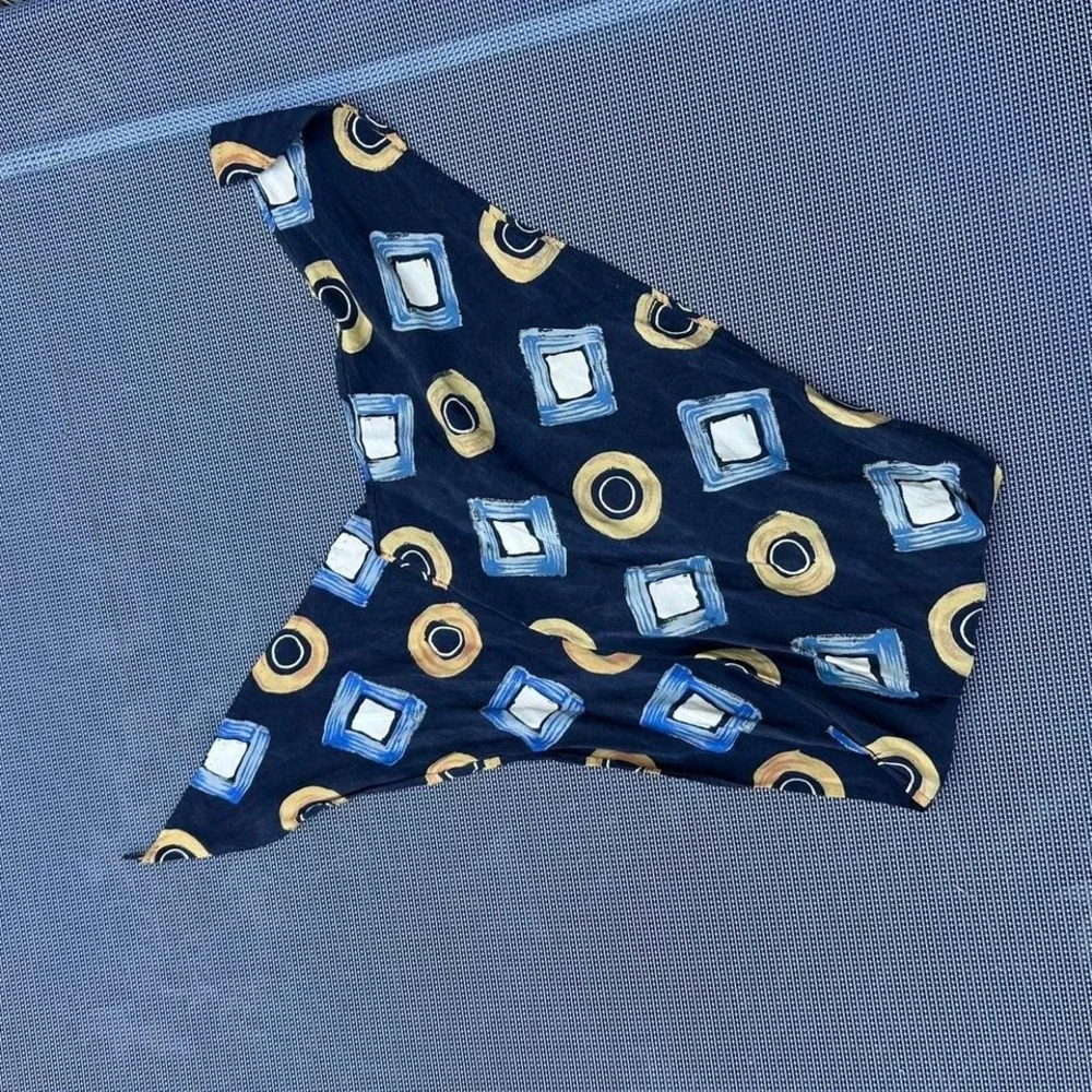 Vintage ribbon‎ silk scarf, eclectic onesie